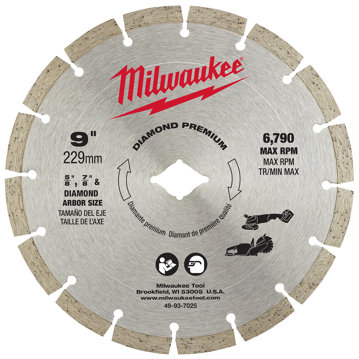 9" Diamond Premium Segmented Cutting Blade