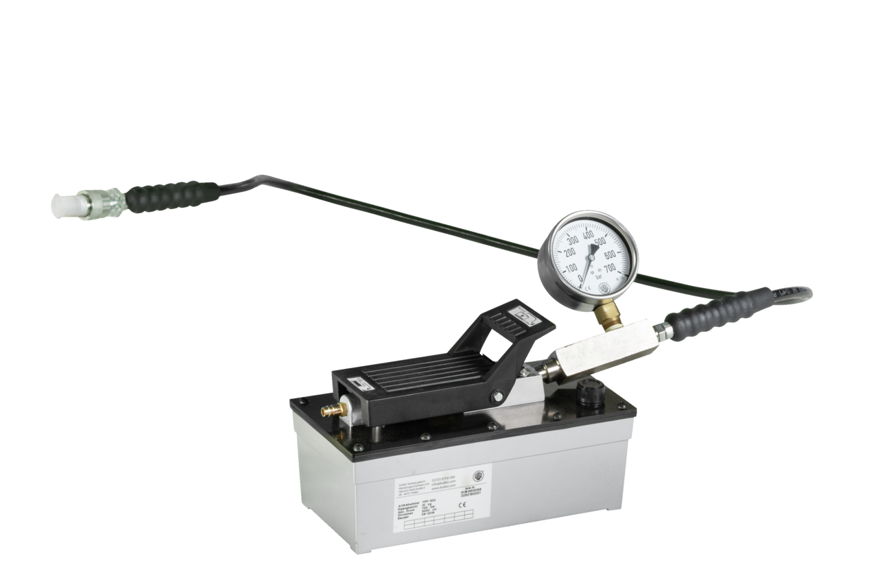 Pneumatic, hydraulic pump