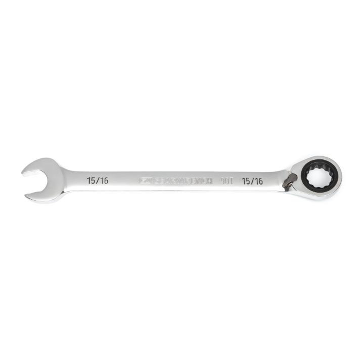 15/16" 90-Tooth 12 Point Reversible Ratcheting Wrench