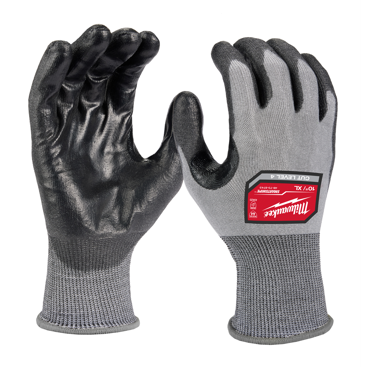 Cut Level 4 High Dexterity Polyurethane Dipped Gloves - XL