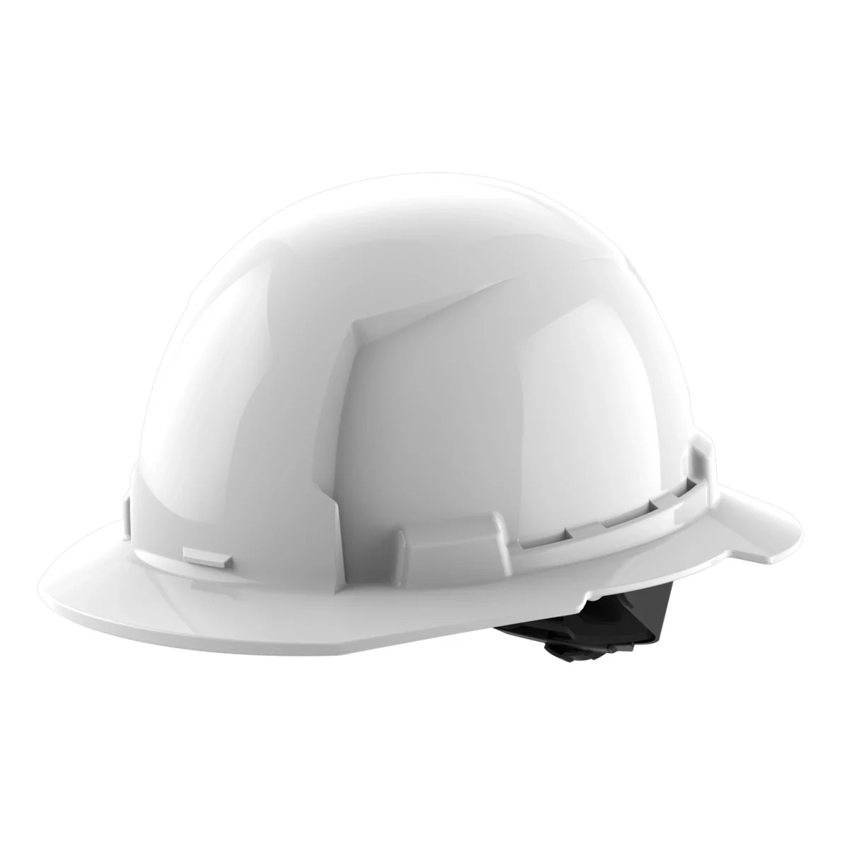White Full Brim Hard Hat w/4pt Ratcheting Suspension - Type 1, C