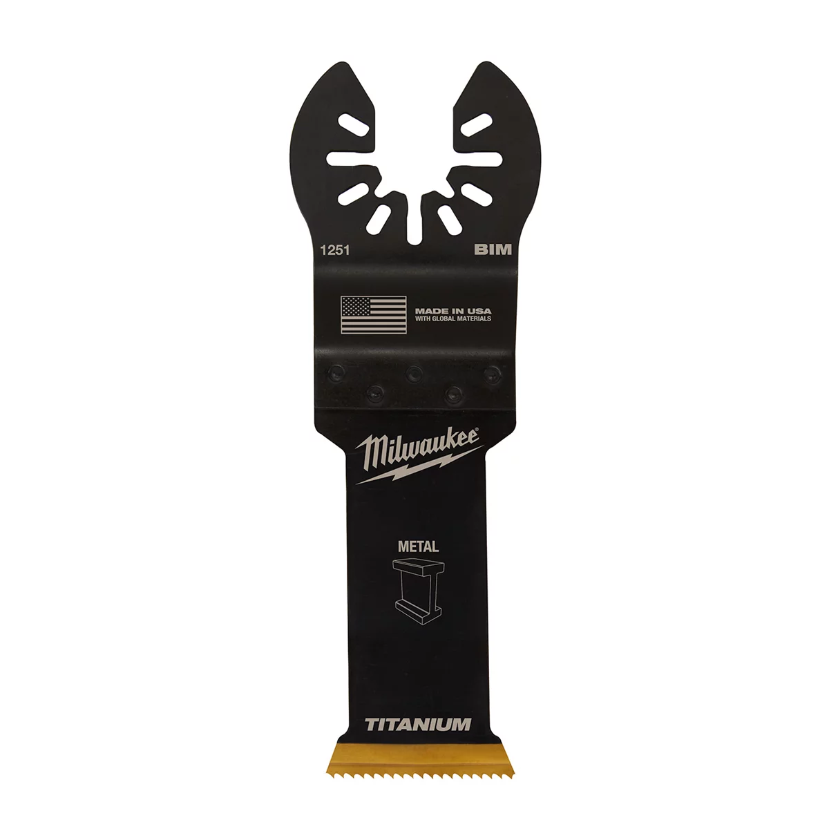 Milwaukee OPEN-LOK 1-1/8" TITANIUM ENHANCED BI-METAL METAL BLADE