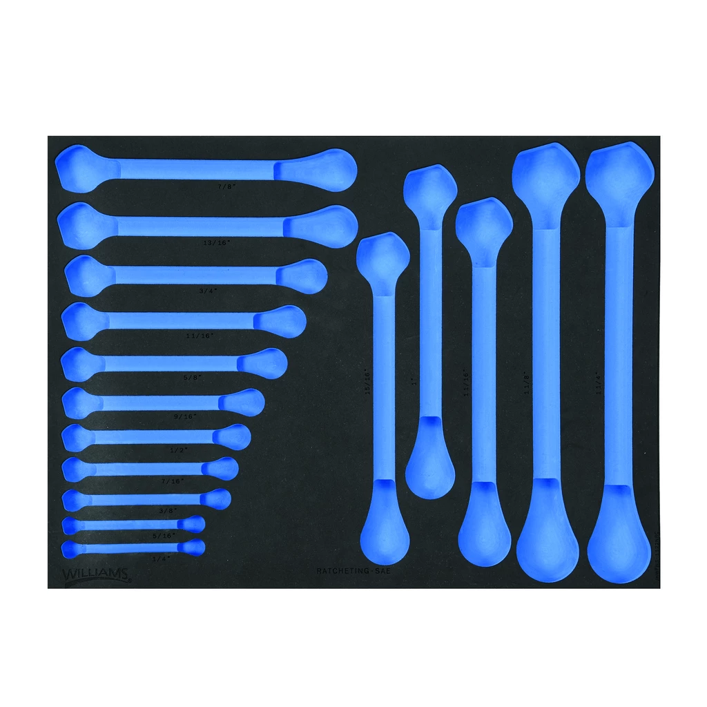 (image for) 1/3 Foam Drawer Inset Only for 16 pc SAE Ratcheting Combination