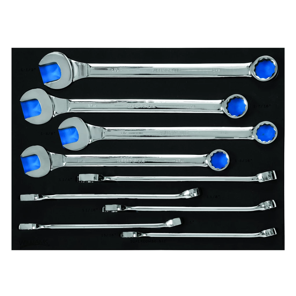 (image for) 9 pc SAE 12-Point SUPERCOMBO(R) Combination Wrench Set in 2/3 Fo
