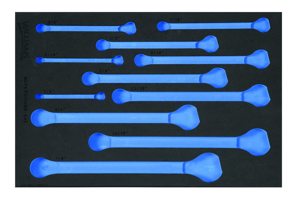 1/3 Foam Drawer Inset Only for 11 pc SAE 12-Point SUPERCOMBO(R)