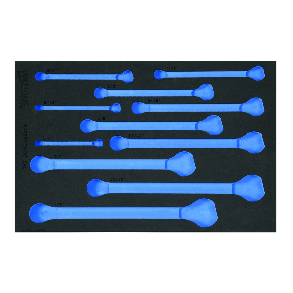(image for) 1/3 Foam Drawer Inset Only for 11 pc SAE 12-Point SUPERCOMBO(R)