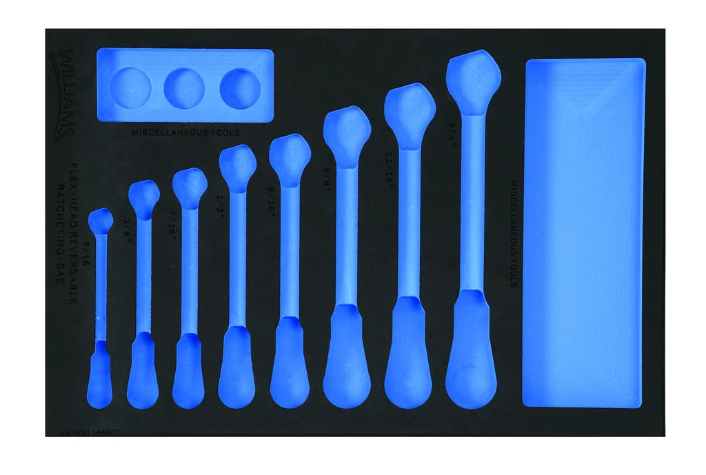 (image for) 1/3 Foam Drawer Inset Only for 8 pc SAE Ratcheting Combination W