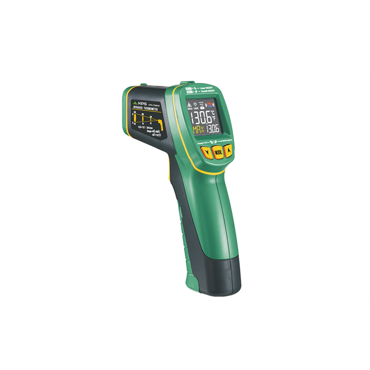 KPS TM800 Non-Contact Infrared Thermometer with Humidity