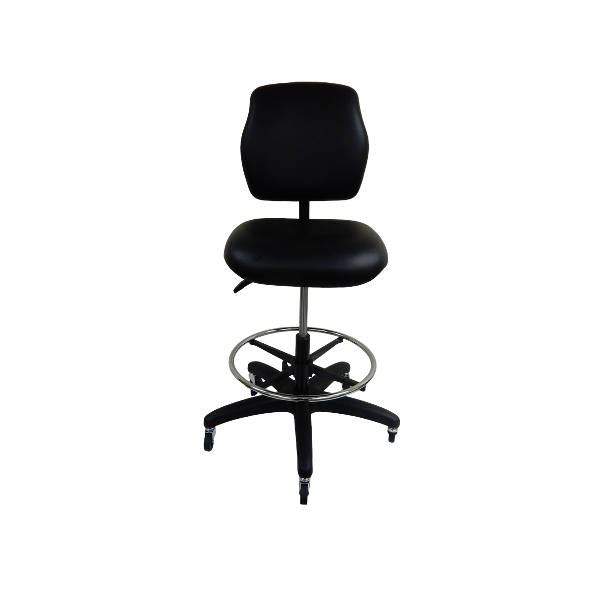 Workbench Chair w/ vinyl seat and backrest