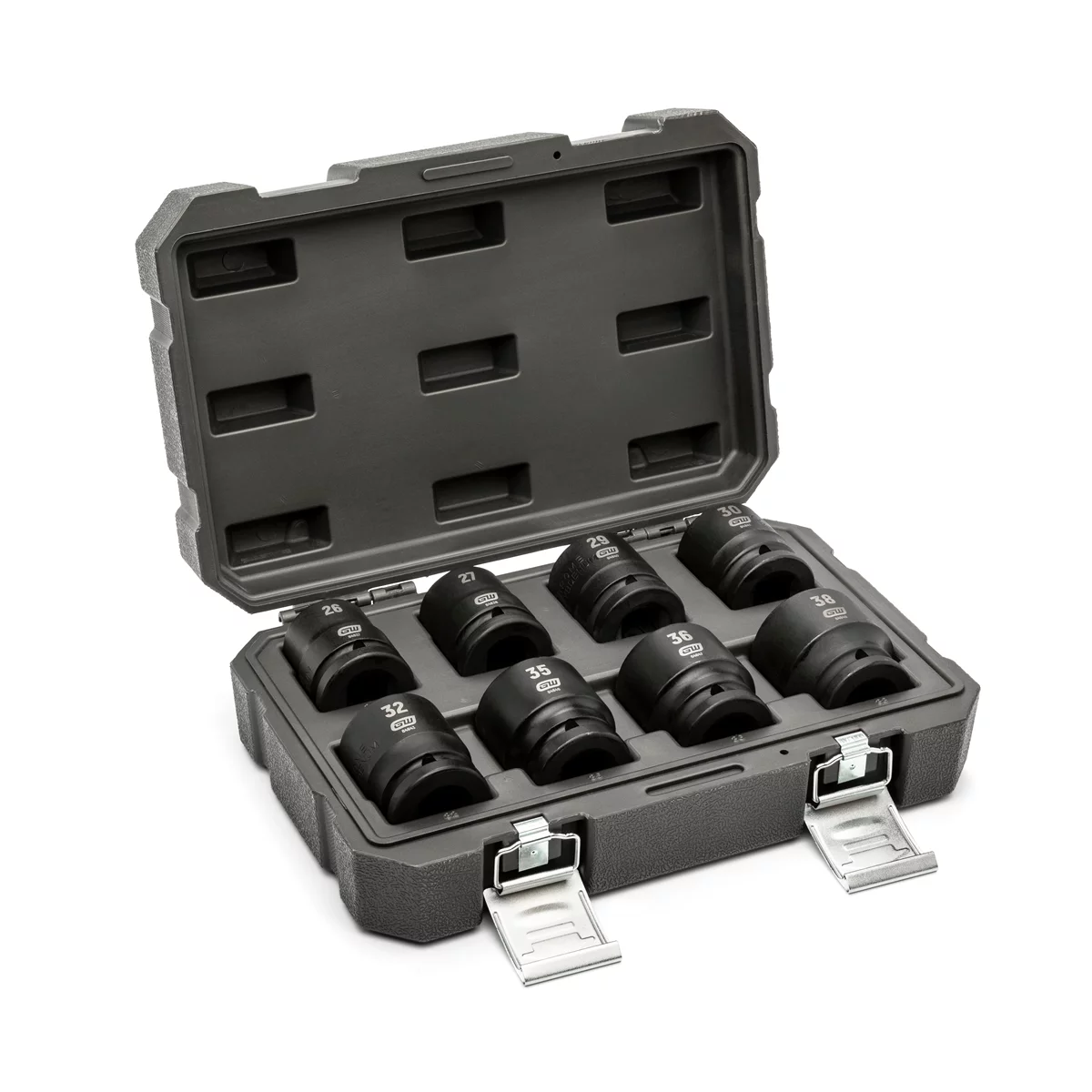 8 Piece 3/4" Drive 6 Point Metric Impact Socket Set