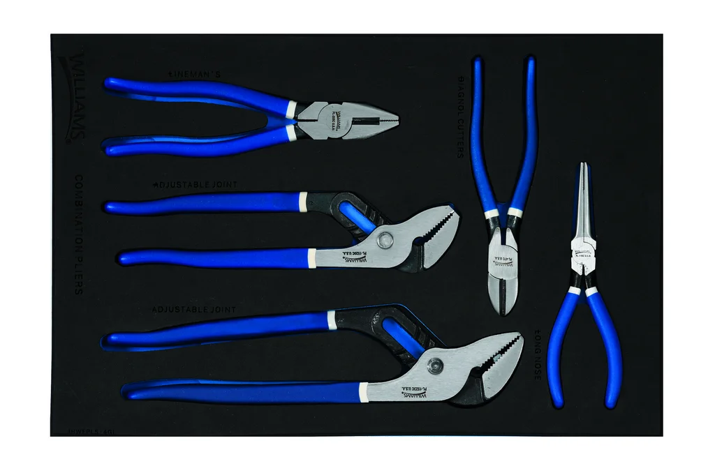 (image for) 4 pc Cutting & Utility Plier Set in 1/3 Foam Drawer Inset