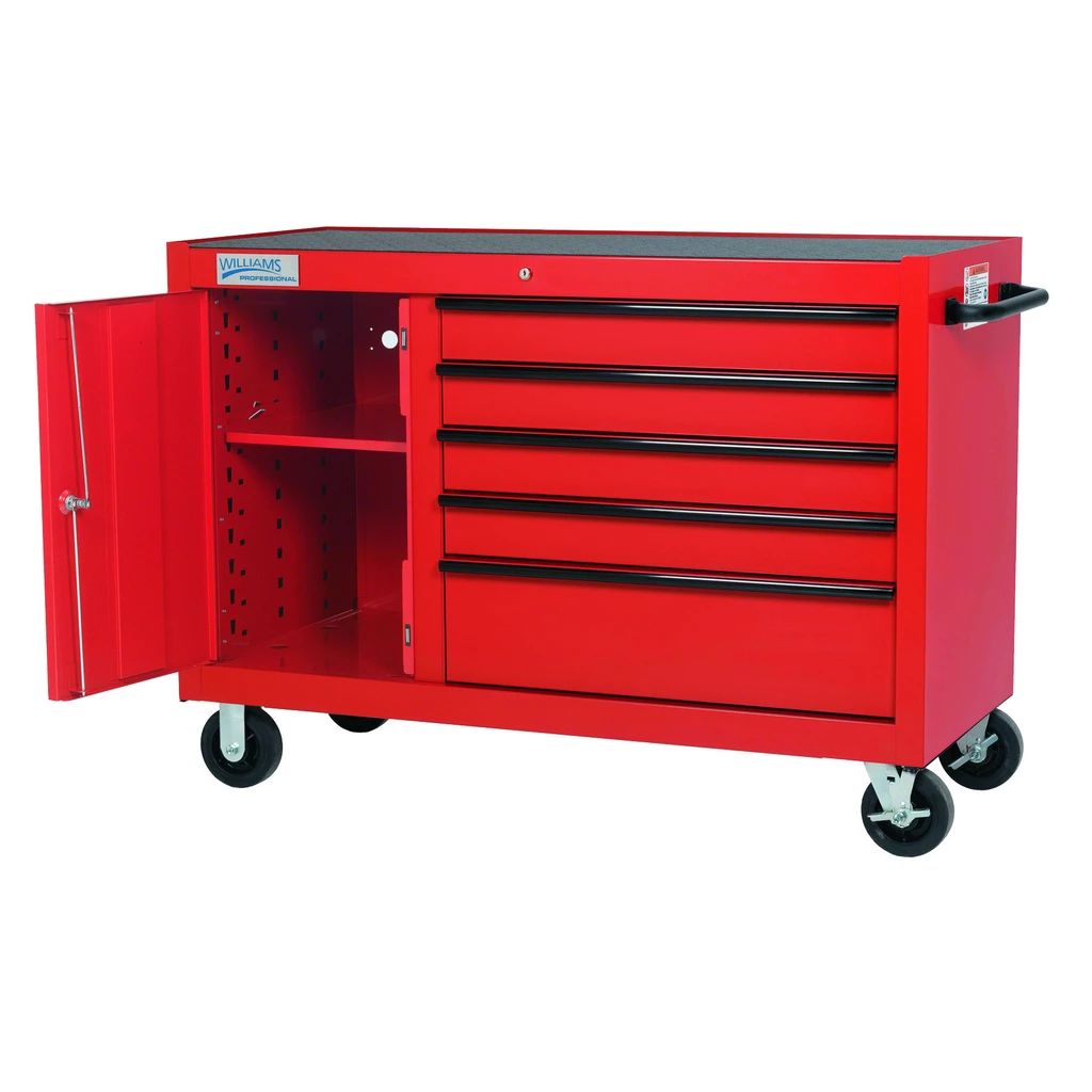 (image for) 55" Wide x 24" Deep Five-Drawer Roll Cabinet with Bulk Storage P