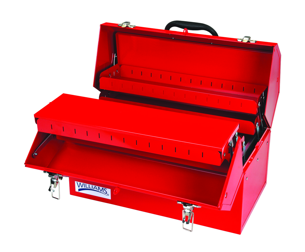 21" Four Tray Cantilver Tool Box Red