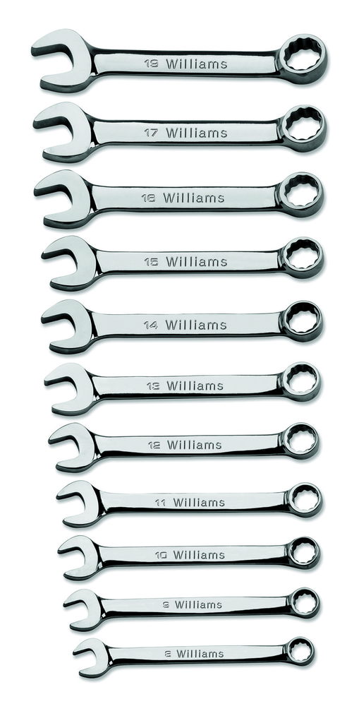 10 pc 12-Point Metric Miniature Combination Wrench...