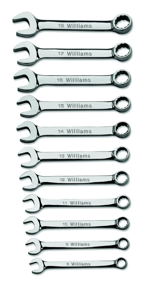 10 pc 12-Point Metric Miniature Combination Wrench