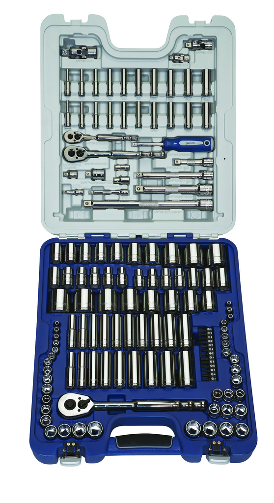 138 pc 1/4", 3/8", 1/2" Drive Socket Set