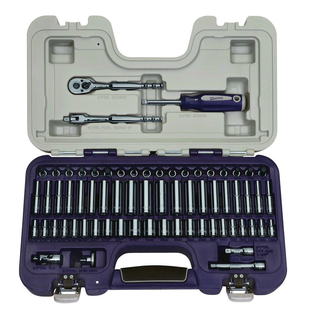 67 pc 1/4" Drive Socket and Drive Tool Set