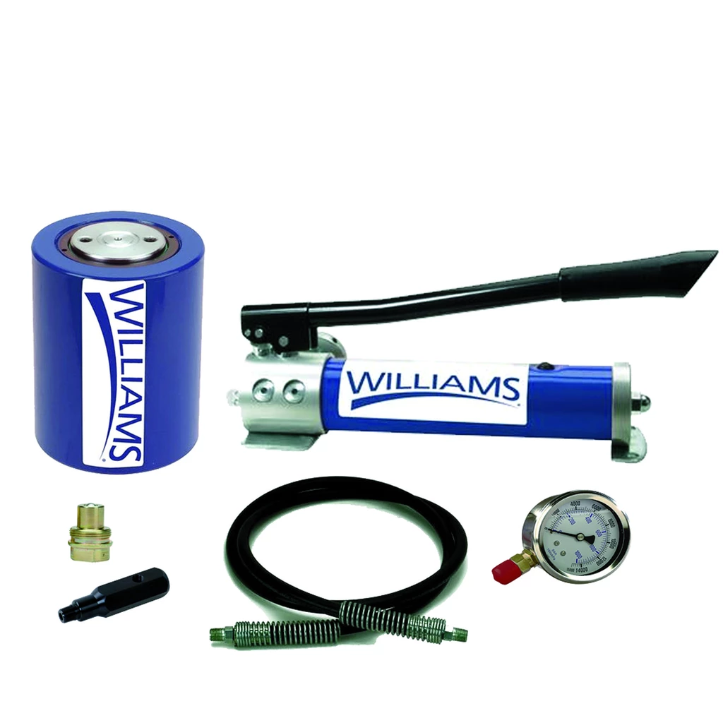 (image for) Hand Pump and 30 Ton Low Profile Hydraulic Cylinder Combination