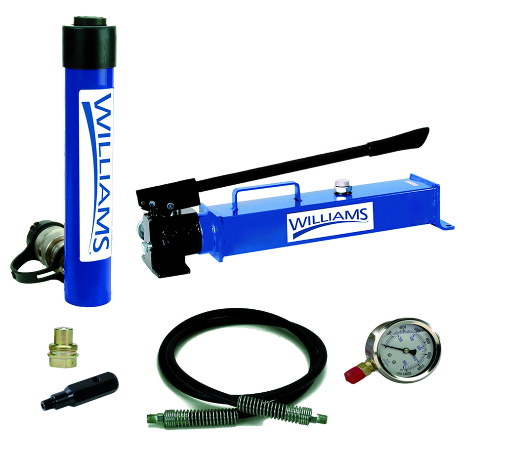 25 Ton, 8" Stroke Single Acting Cylinder And Two Speed Hand And