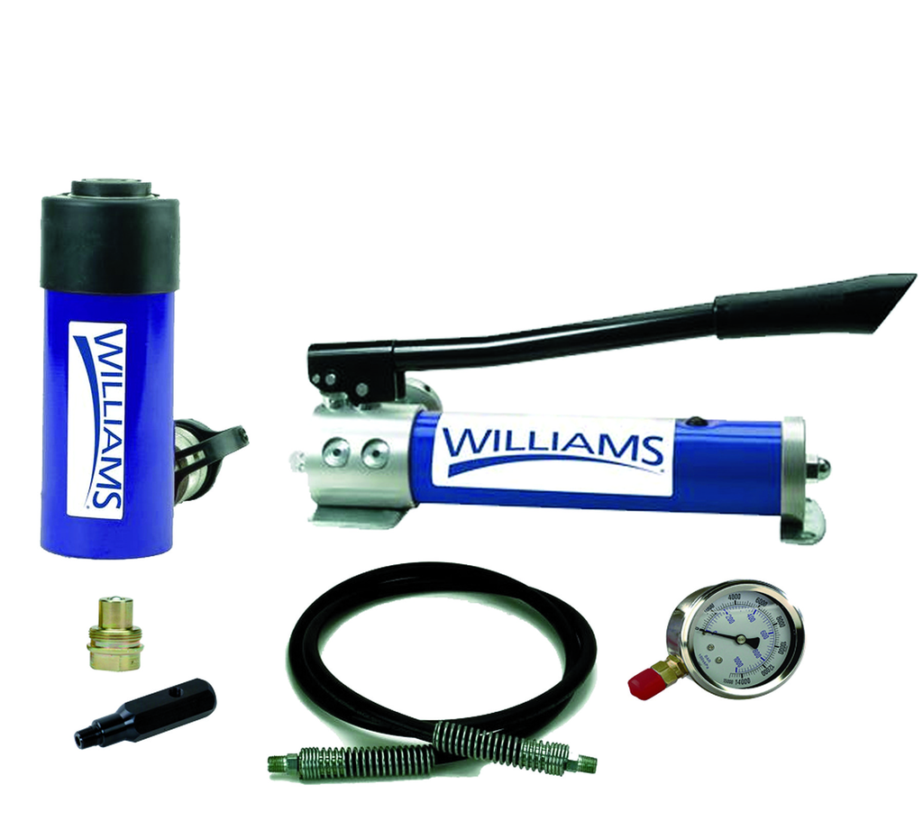 25 Ton, 4" Stroke Single Acting Cylinder And Two-Speed Hand And