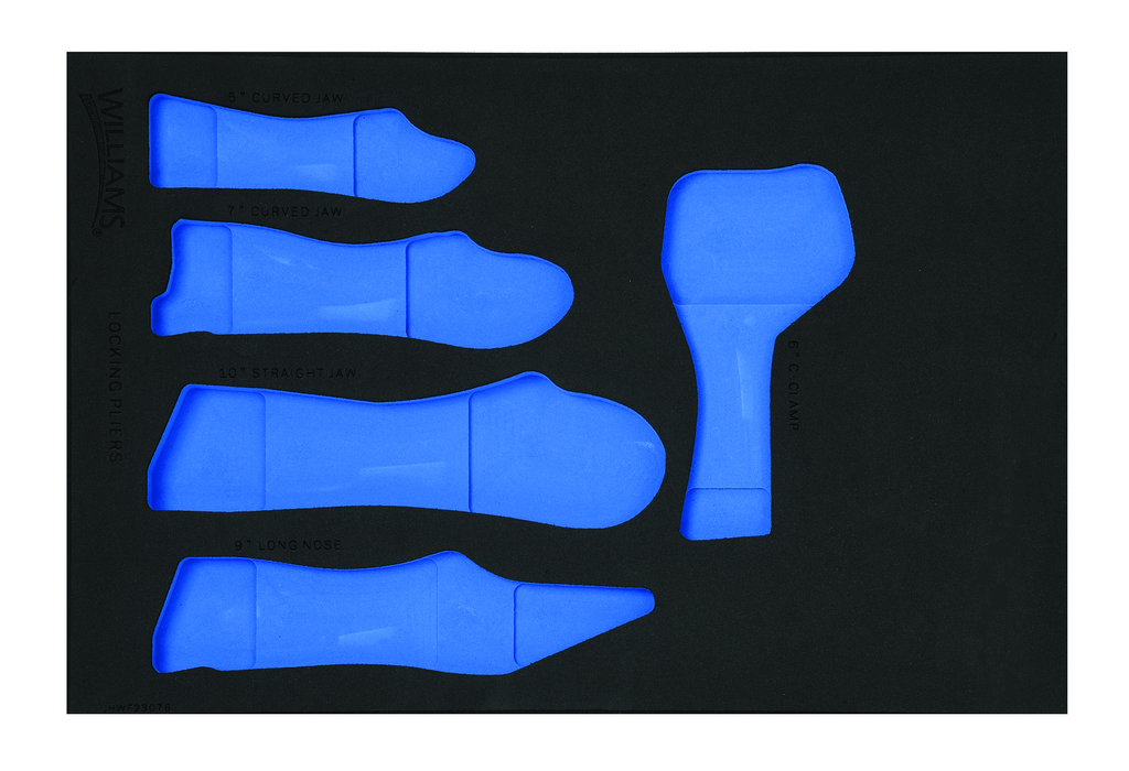 1/3 Foam Drawer Insert Only for 5 pc Locking Pliers Set