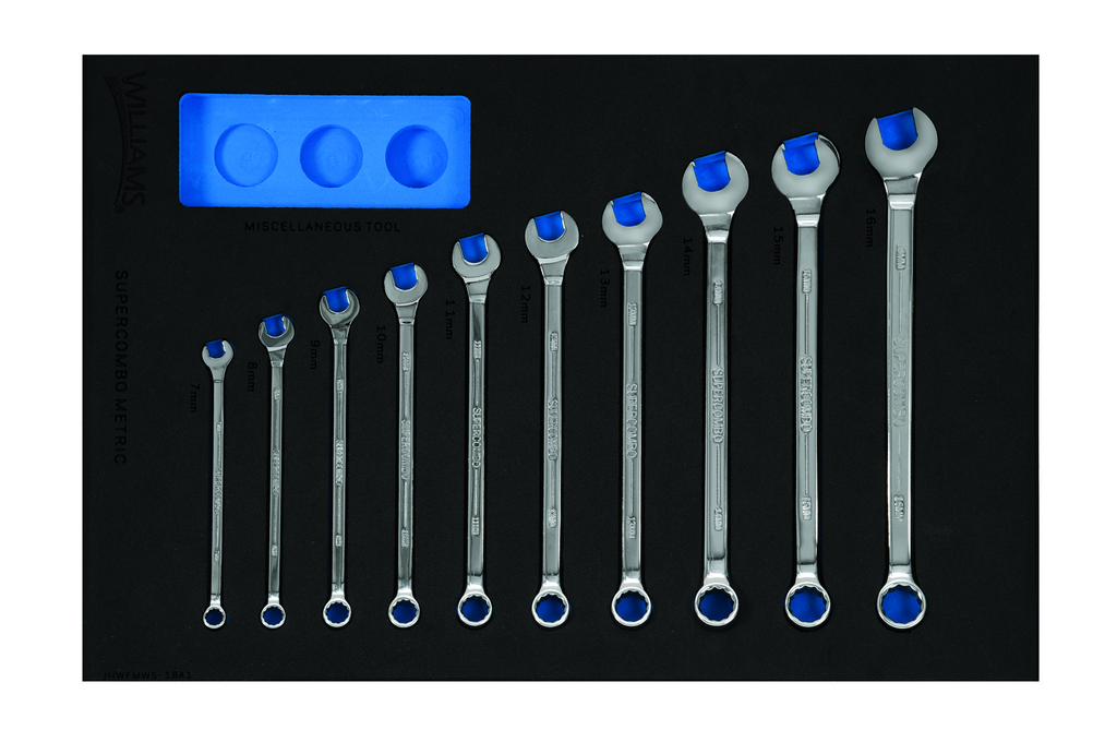 10 pc Metric 12-Point SUPERCOMBO(R) Combination Wrench Set in 1/