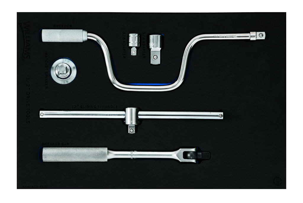 6 pc 1/2" Drive Tool Set in 1/3 Foam Drawer Inset
