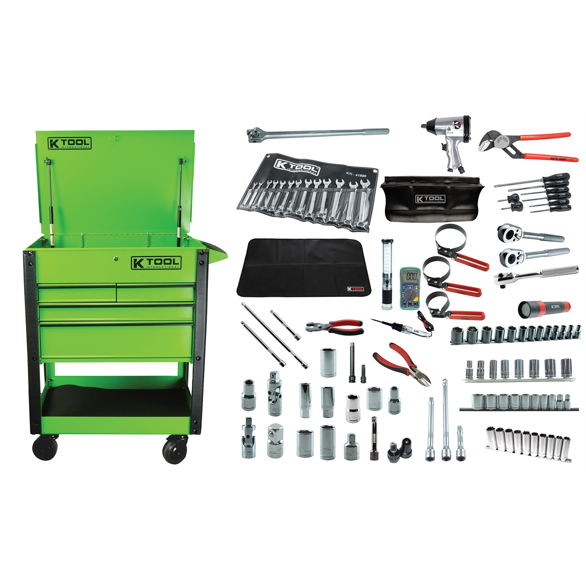 EZ GARAGE Automotive Bundle Kit GREEN CART