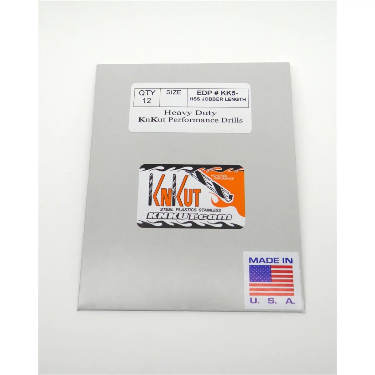 KnKut 12 Piece Pack - KnKut 15/64 Fractional Jobber Length Drill