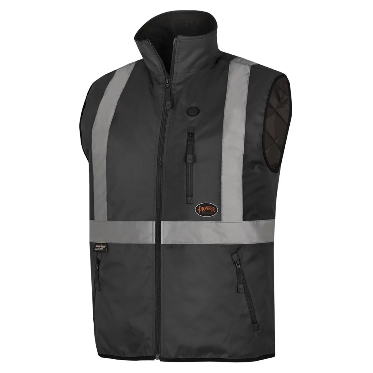 Pioneer Pioneer - Heated Safety Vest - Hi-Vis Black - Size Small