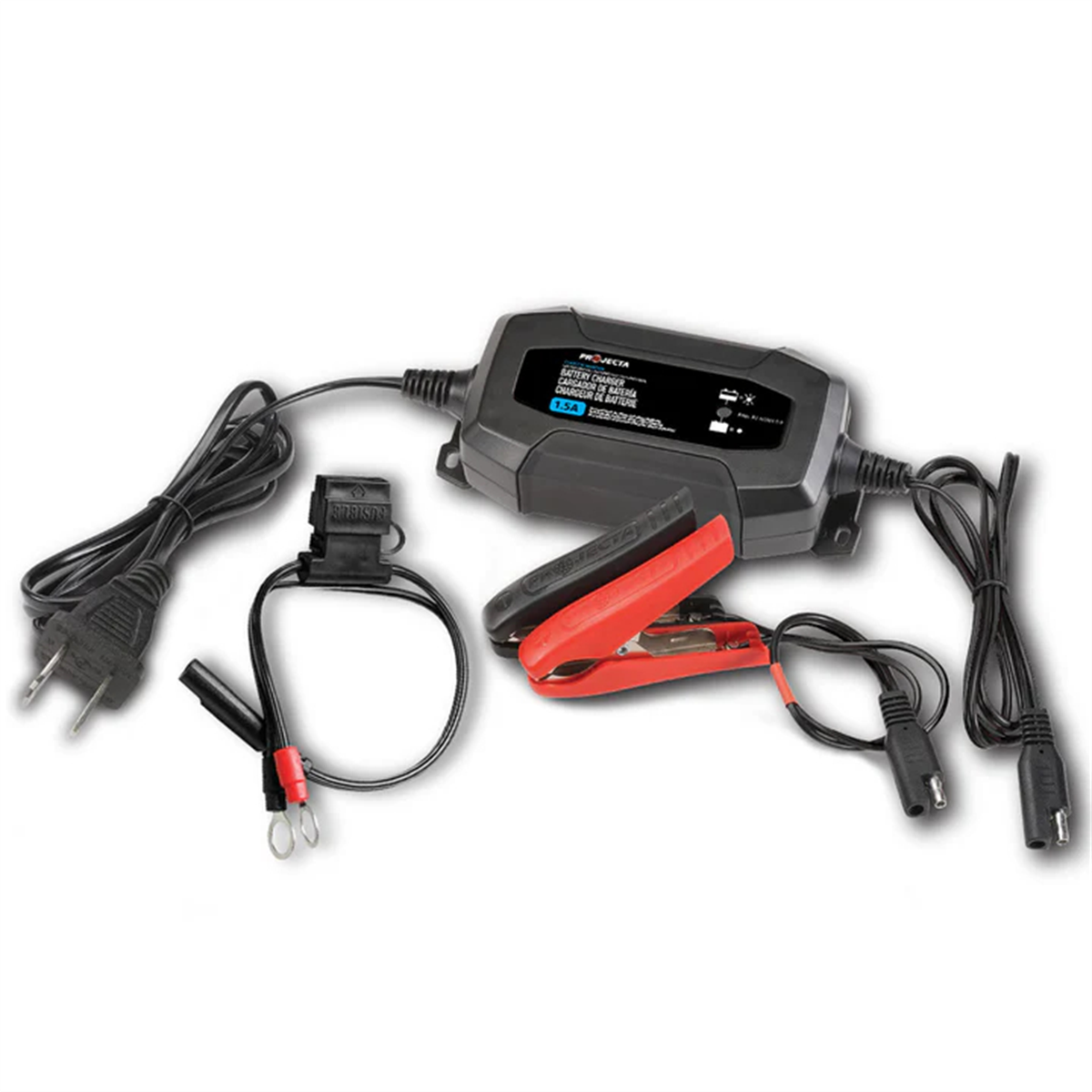 Projecta Battery Charger, 12V, 1.5A, 4 Stage Auto