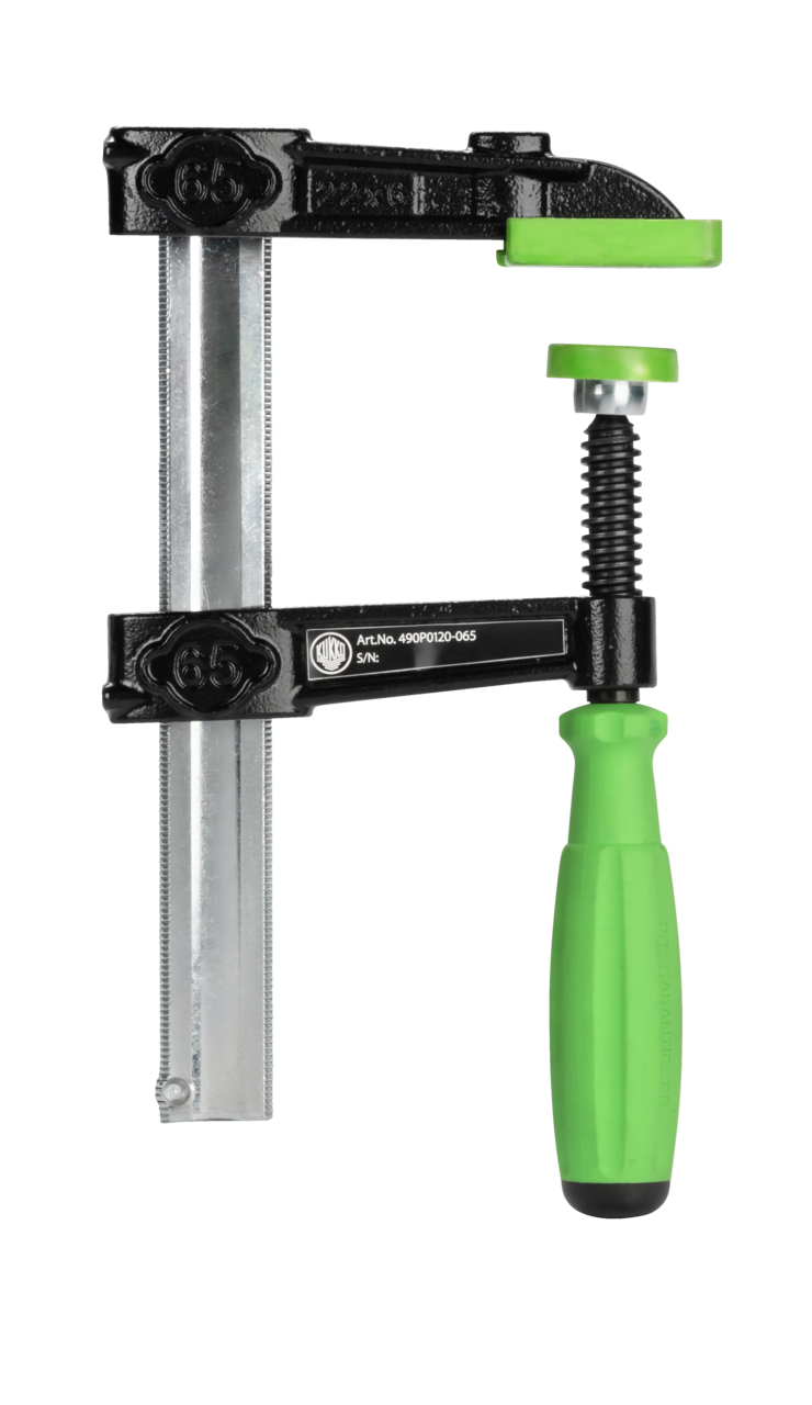 Malleable cast iron screw clamps VIRIDIS with 3K comfort grip 16
