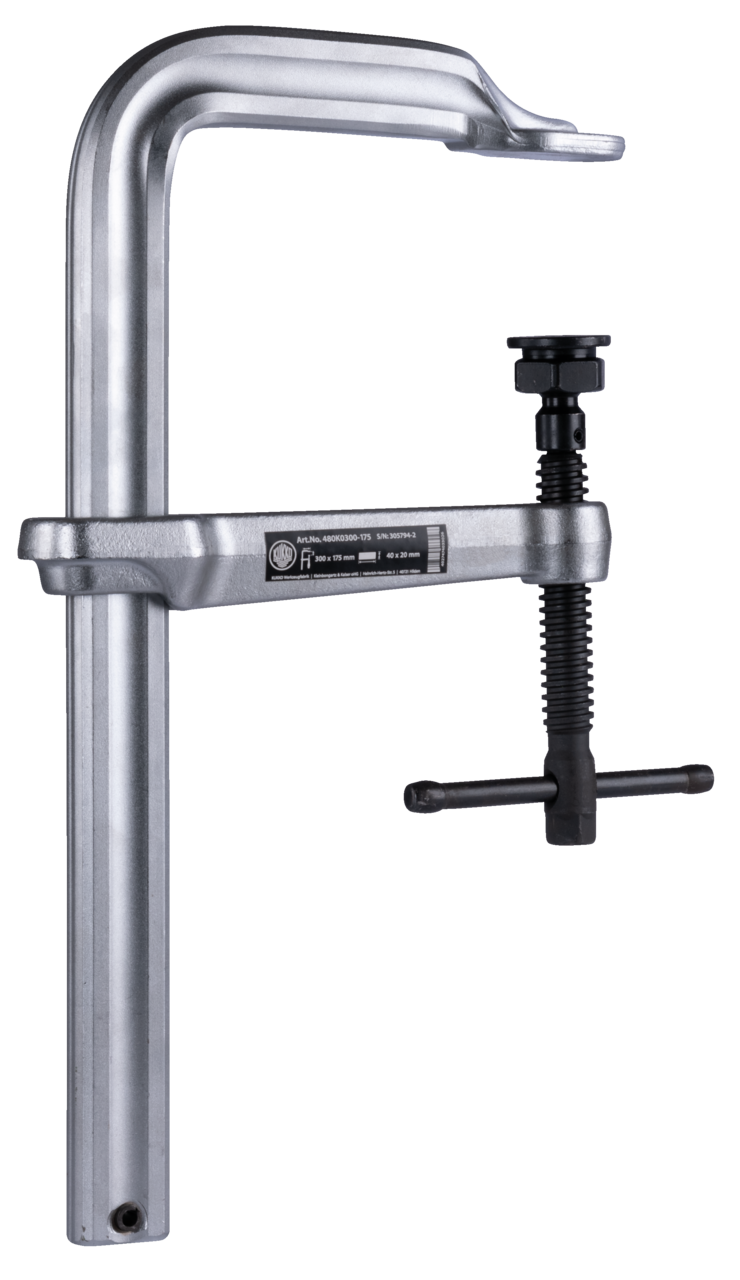 All steel construction clamps with toggle handle 1.000 x 175 mm