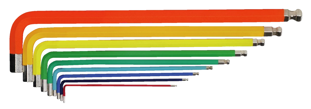 (image for) Offset screwdriver with ball head, long and color coded