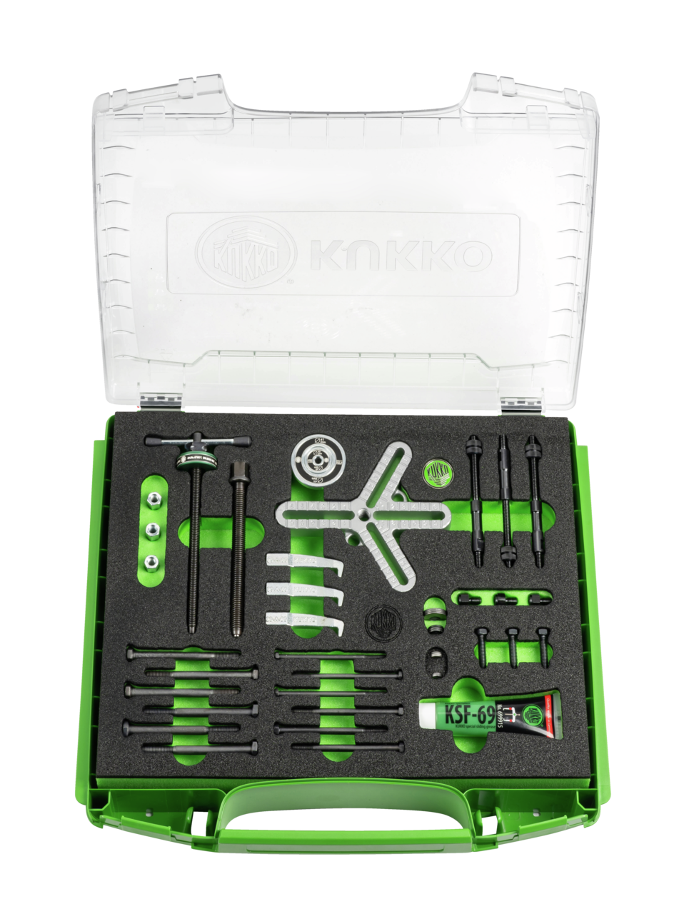 Multi-side bolt puller set, up to 110 mm spread and 100 mm reach