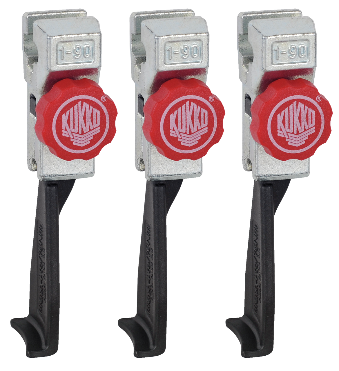 3 narrow, quick-adjustable trigger hooks (set)