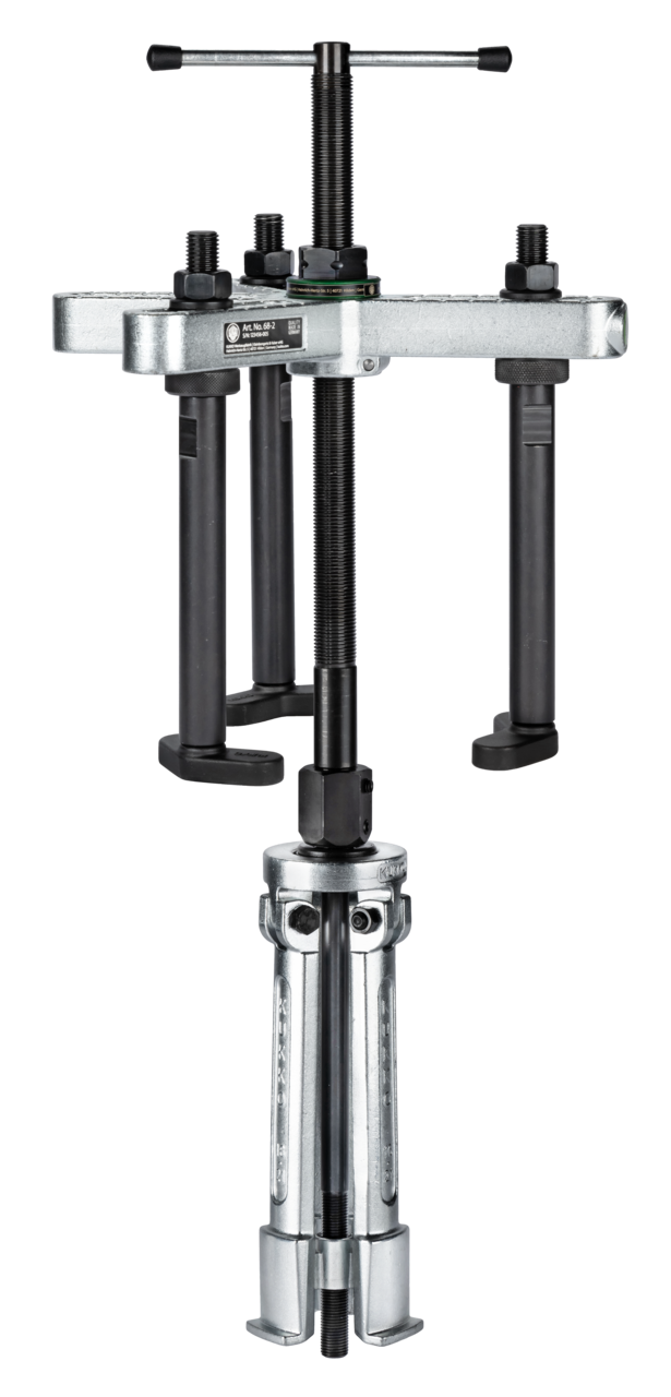 Cylinder sleeve puller with combination crossbar, up to 60 mm sp