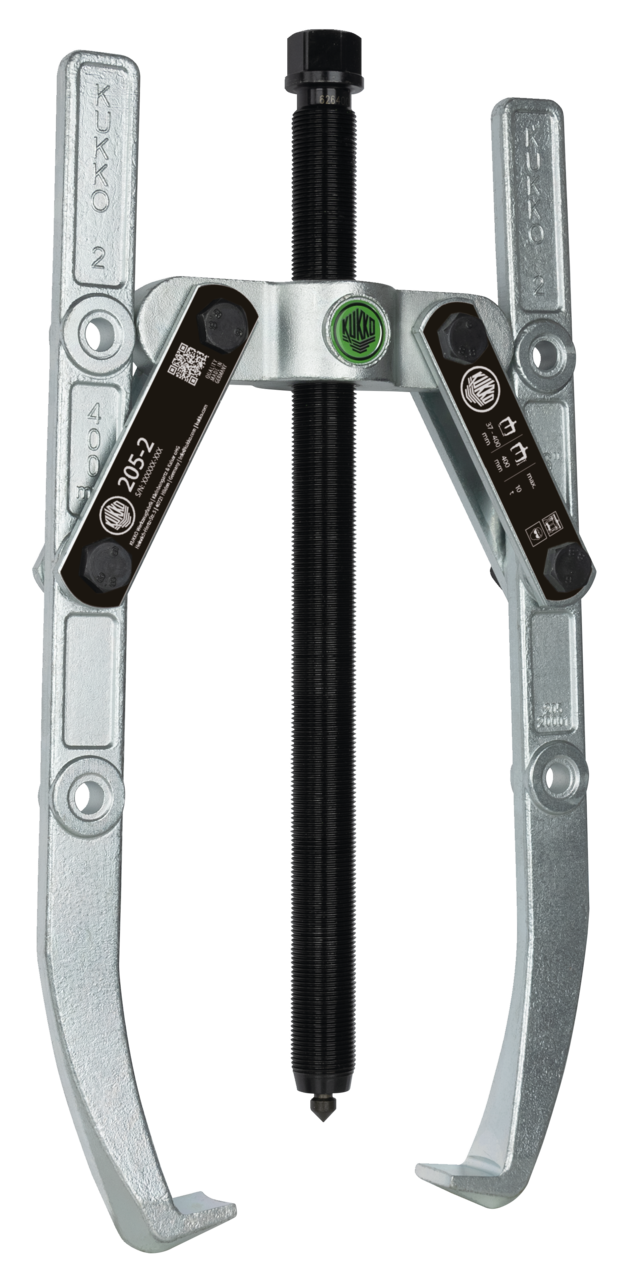 Heavy-duty, 2-armed lug puller 400 x 400 mm with oscillating and