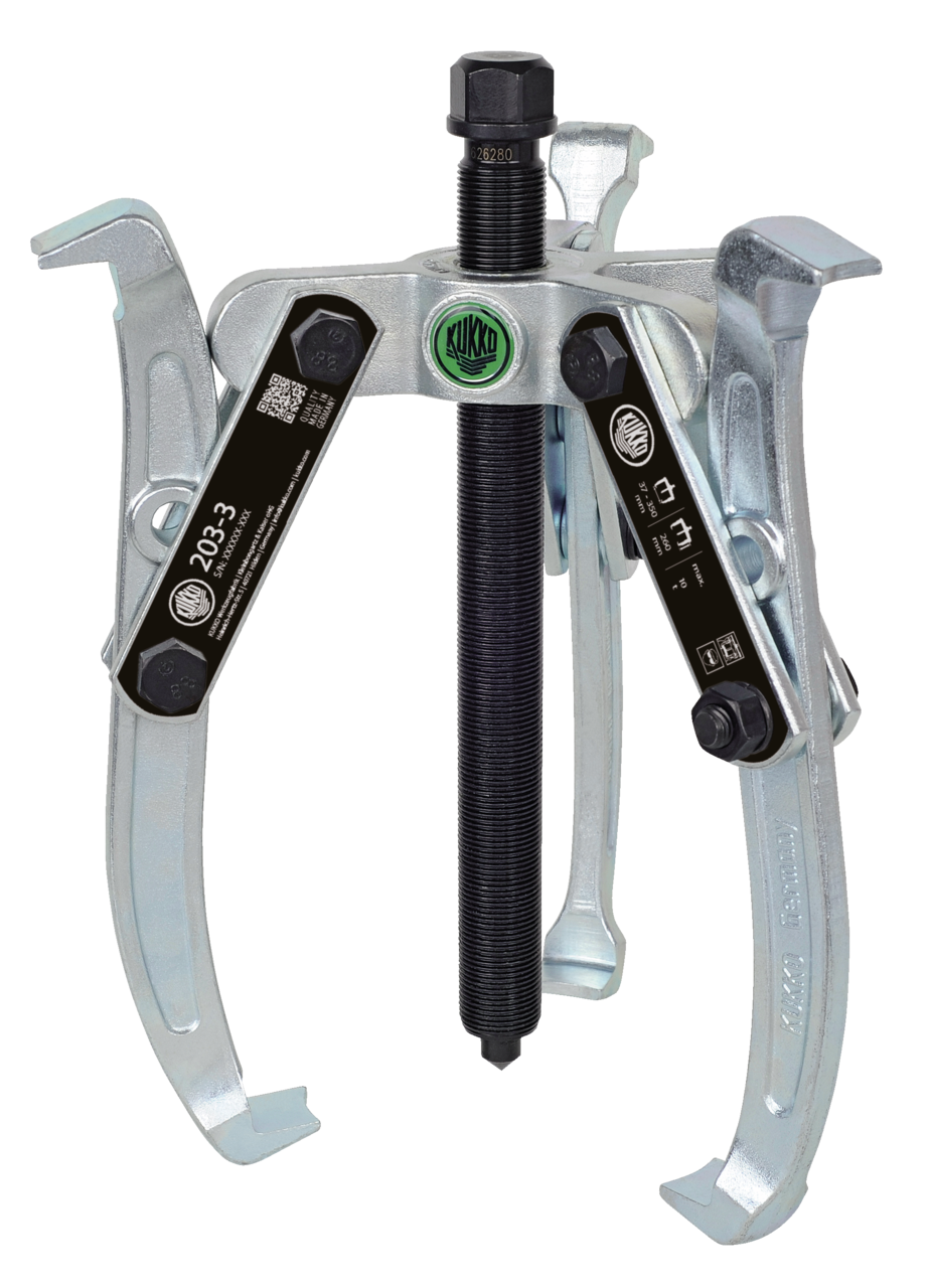 3-armed lug puller 350 x 260 mm with oscillating and reversible
