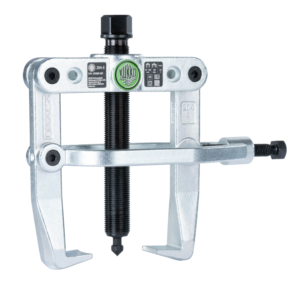 2-arm bearing puller 150 x 140 mm with side clamp