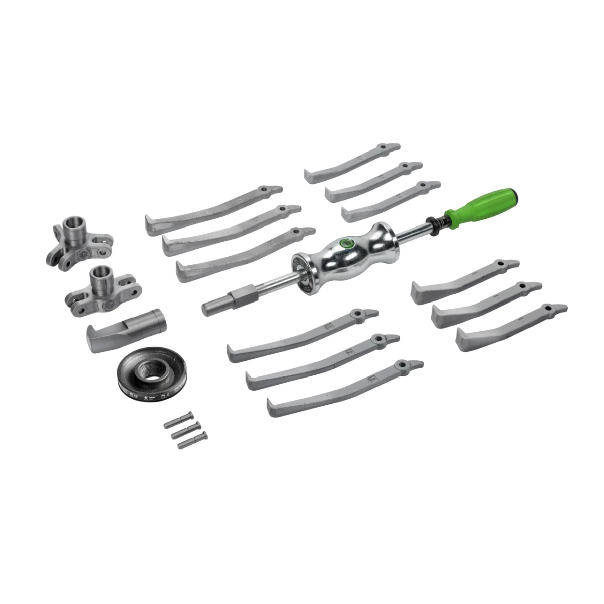 (image for) Puller set with sliding hammer, up to 150 mm spread, 170 mm reac