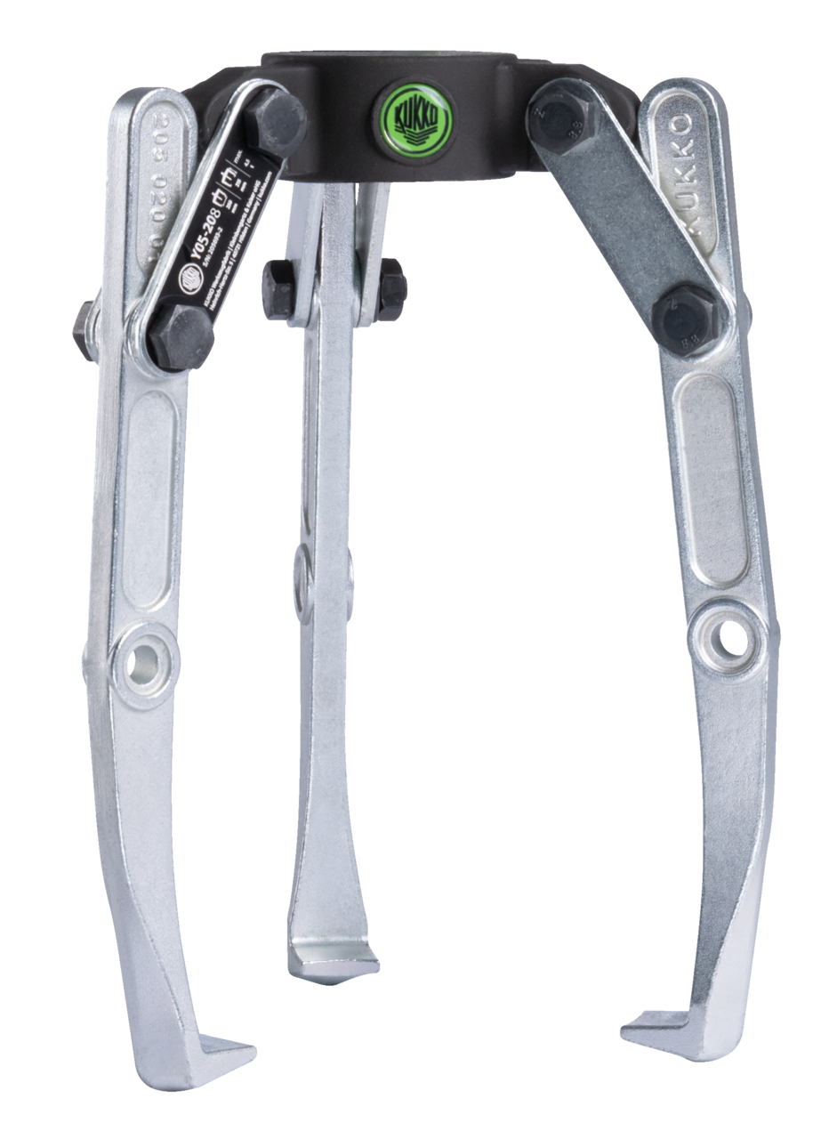 3-jaw puller with swiveling extraction jaws, up to 250 mm spread