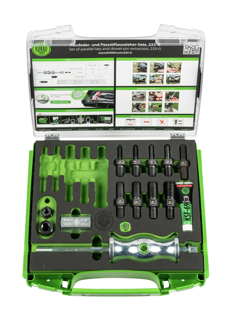 (image for) Puller set for parts with internal thread M8/M10/M12/M14/M16/M18