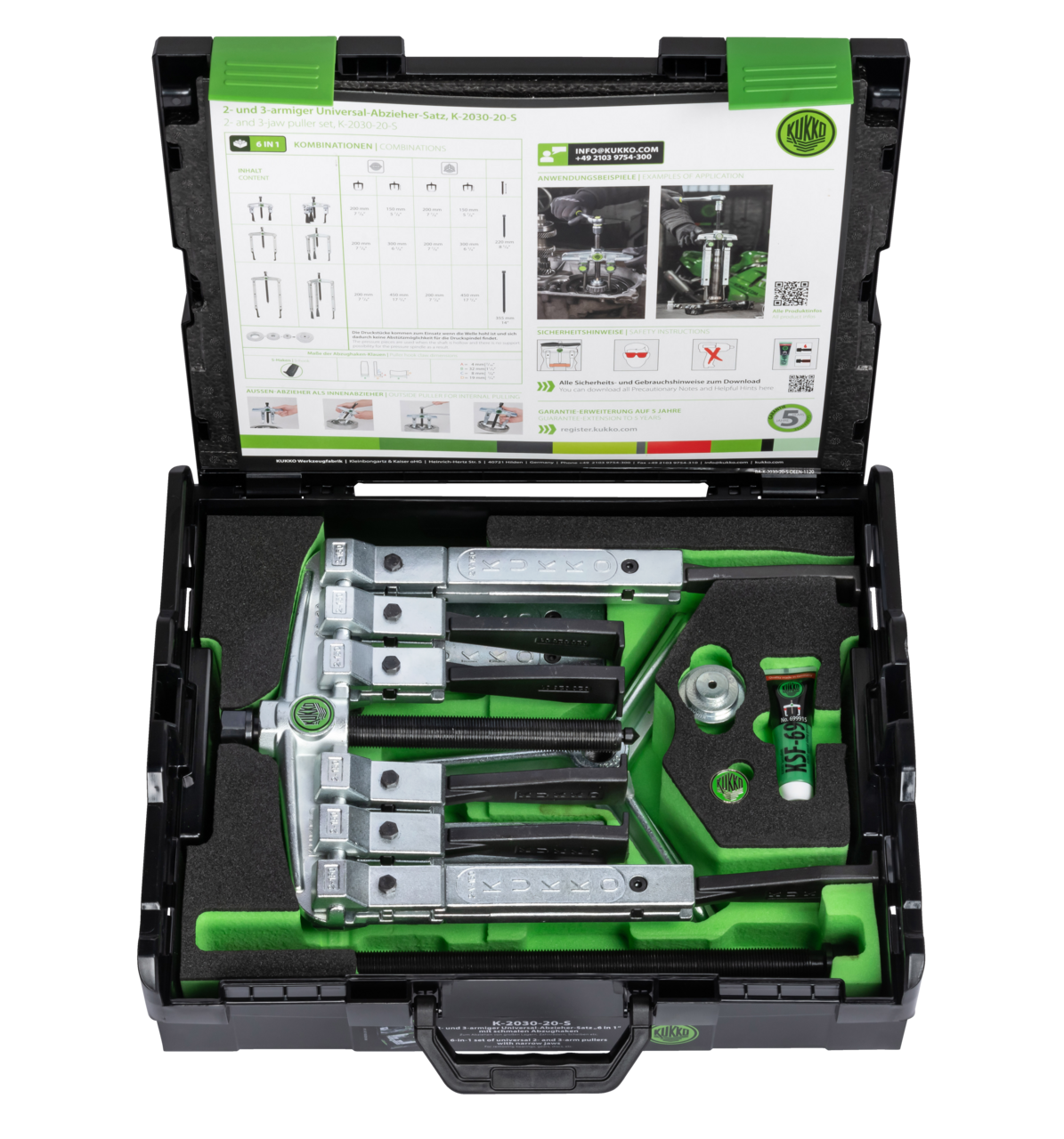2-, 3-jaw universal puller set with narrow jaws