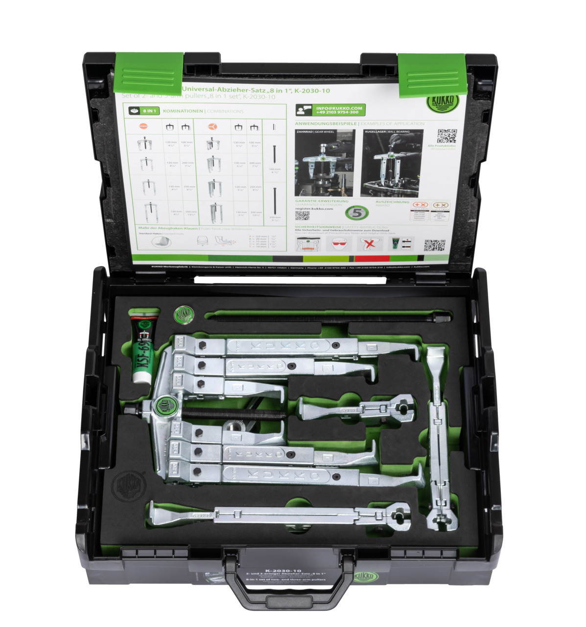 2-jaw, 3-jaw universal puller set 100/200/250 mm