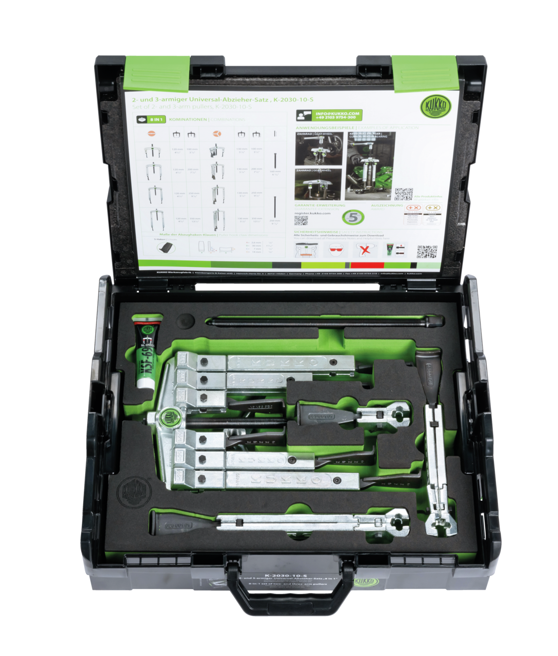 2-, 3-jaw universal puller set with narrow puller jaws (20-10-S,