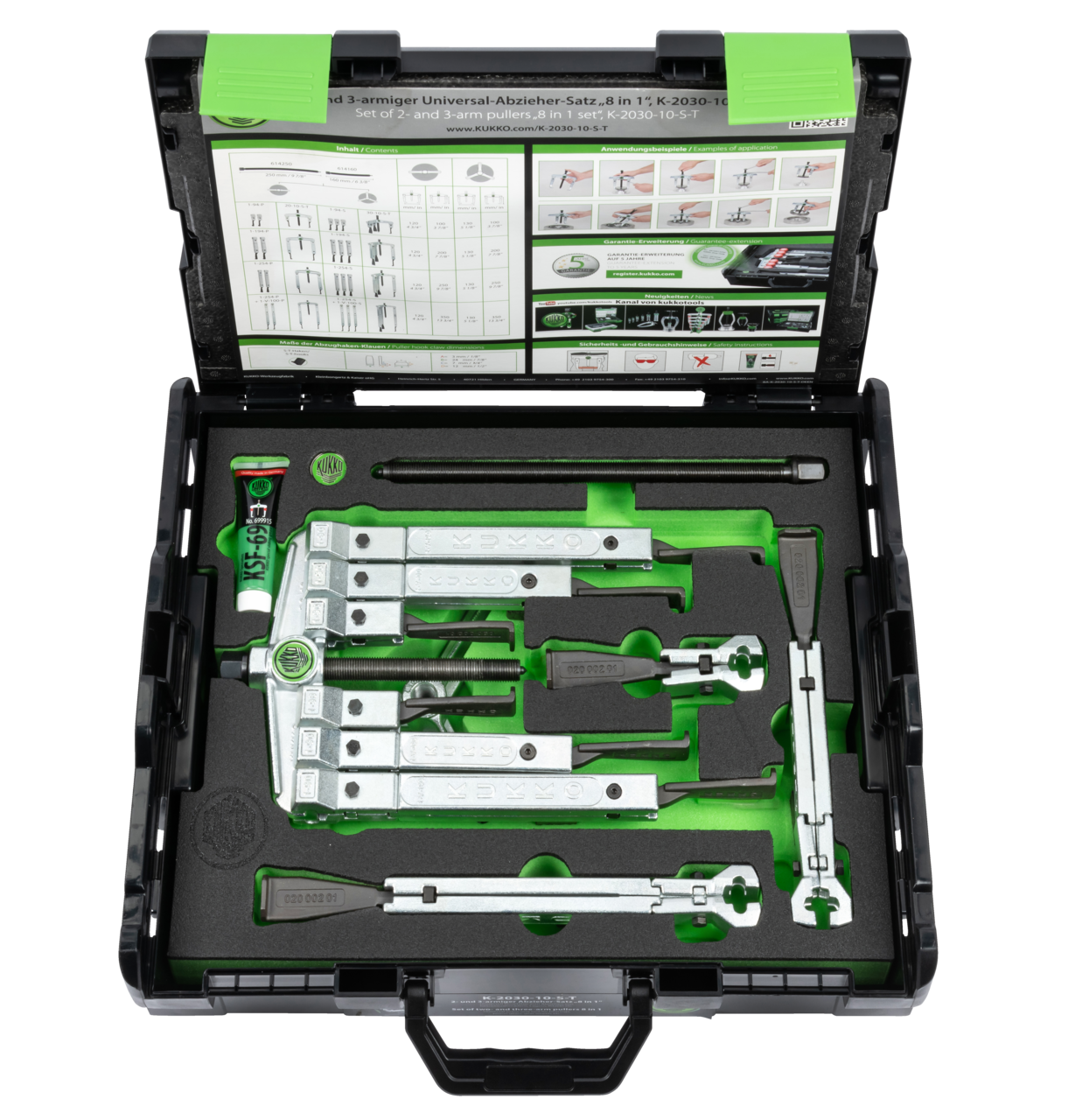2-, 3-jaw universal puller set with extremely narrow jaws