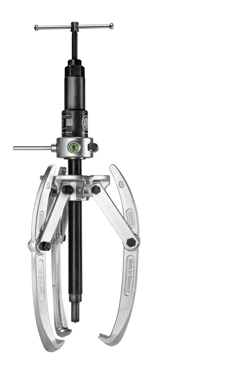 Heavy-duty, 3-arm universal puller 500 x 450 mm with swiveling p