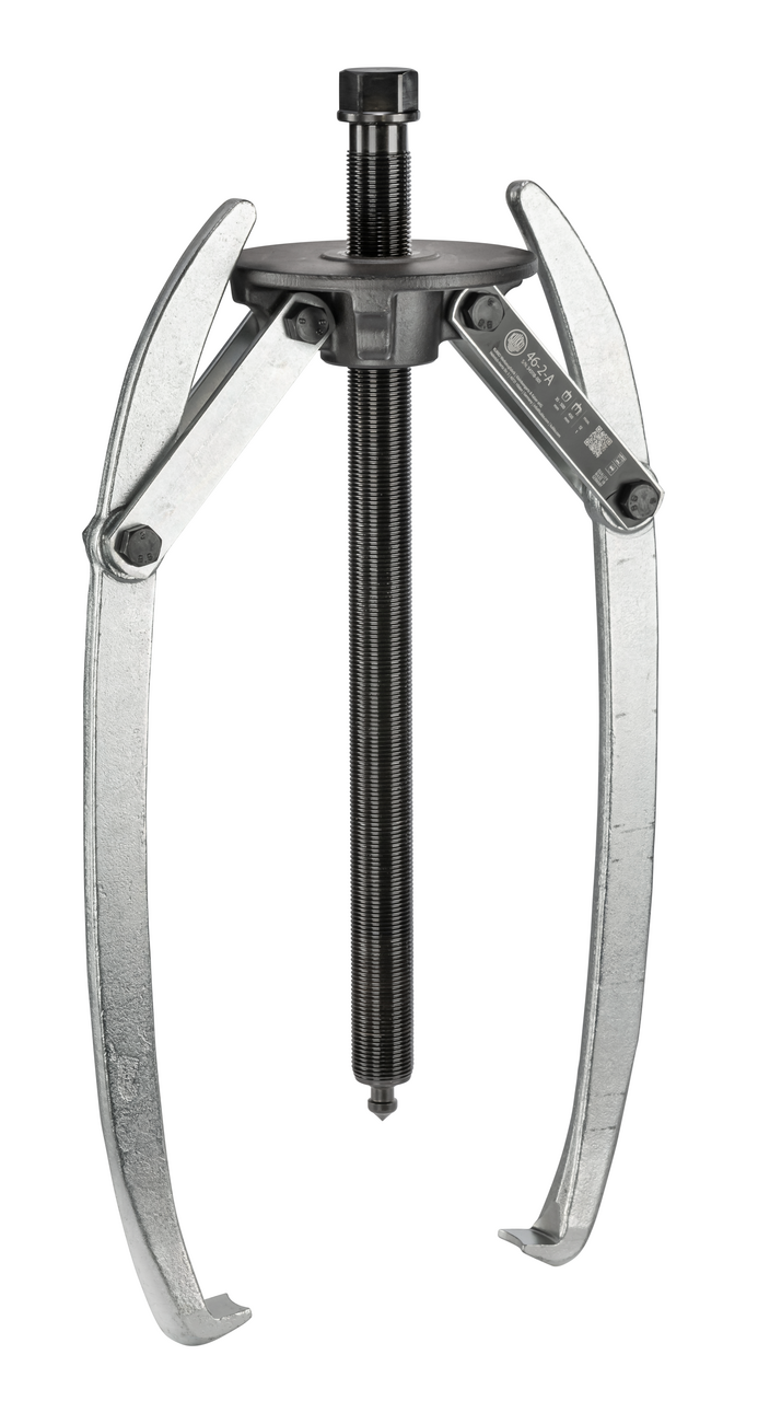 Heavy-duty, 2-arm universal puller 500 x 450 mm with swiveling p