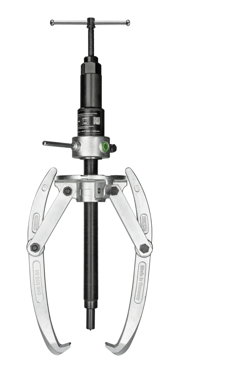 Heavy-duty, 2-arm universal puller 500 x 450 mm with swiveling p